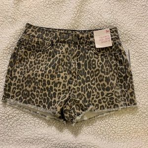 Animal print shorts